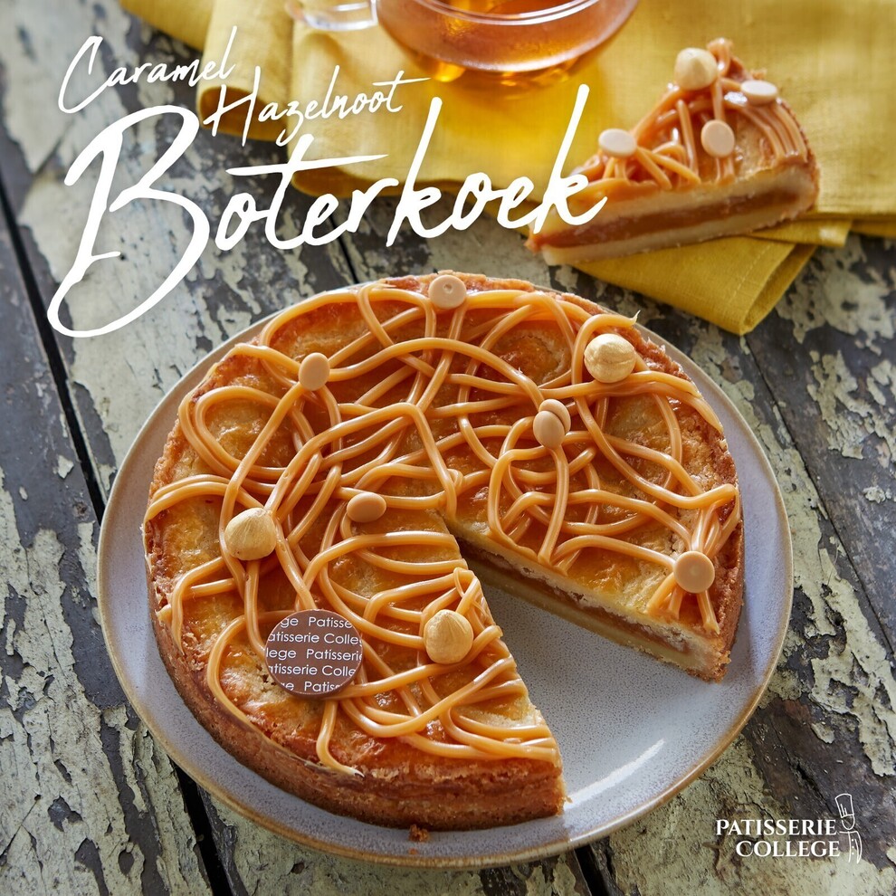 "caramel hazelnoot boterkoek"